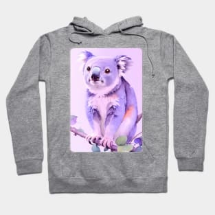 Koala Watercolor Portrait 3 Hoodie